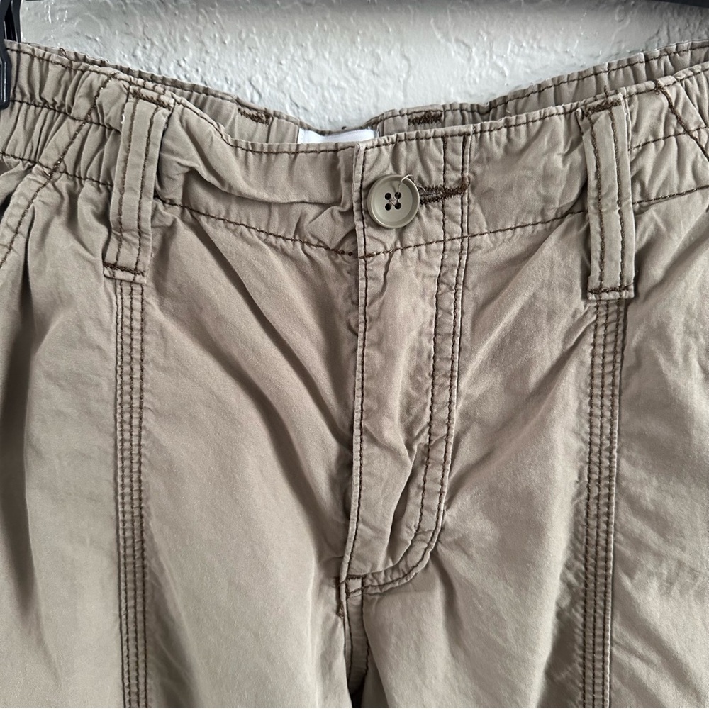BDG Urban Outfitters Y2K Cargo Pants Tan‎ Cotton Utility Size L - Picture 3 of 15